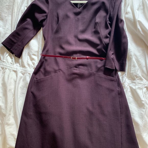 MM LaFleur Alexandra Dress, Size 6, Deep Purple - Picture 3 of 4